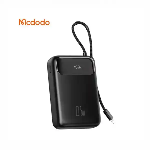 پاوربانک 22.5 وات 20000 همراه با کابل لایتنینگ مک دودو Mcdodo Power Bank With Lightning Cable MC-3710