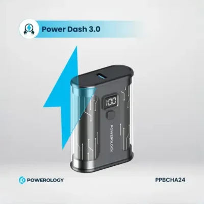 پاوربانک 20 وات 10000 میلی آمپر پاورولوژی Powerology Crystalline Series Power Bank PPBCHA24 5