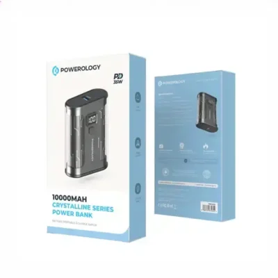 پاوربانک 20 وات 10000 میلی آمپر پاورولوژی Powerology Crystalline Series Power Bank PPBCHA24 8