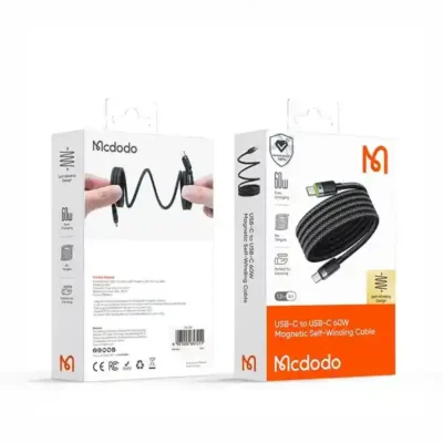 کابل دو سر تایپ سی با بدنه مگنتی مک دودو Mcdodo Magnetic Self - Winding CA-2000 7