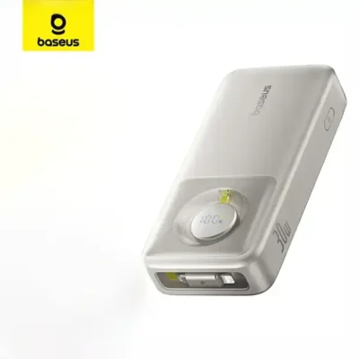 پاوربانک 30 وات 20000 با کابل لایتنینگ همراه بیسوس Baseus Nomos Power Bank PPLSL01-20 3