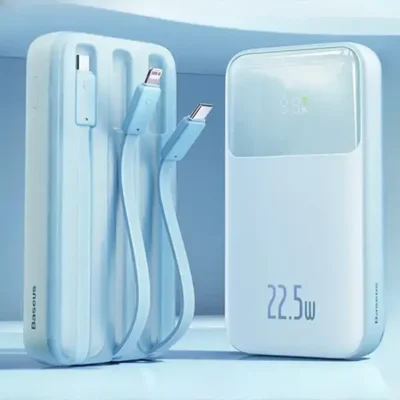 پاوربانک 22.5 وات 10000 با کابل همراه بیسوس Baseus Comet Power Bank PPMD2-10 9