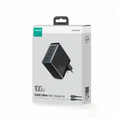 آداپتور شارژ 4 پورت 100 وات با کابل جویروم JOYROOM GaN Ultra JR-TCG04 2