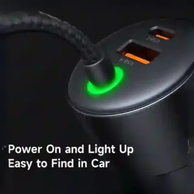 شارژر فندکی 120 وات با دو کابل متصل مک دودو Mcdodo 4 in 1 car charger CC-0370 6