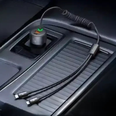 شارژر فندکی 120 وات با دو کابل متصل مک دودو Mcdodo 4 in 1 car charger CC-0370 8