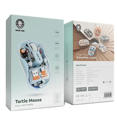 موس شیشه ای گرین لاین Green Lion Wireless Turtle Mouse M2S GNTUMS2MSE 3