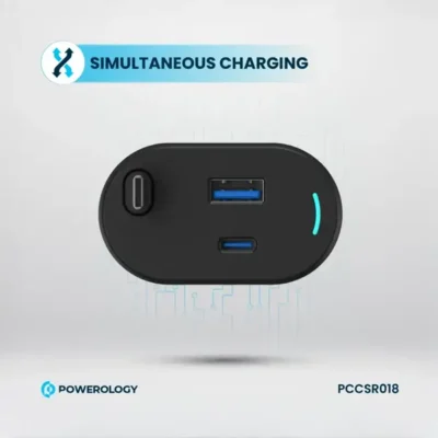 شارژرفندکی 70 وات با کابل پاورولوژی Powerology Car Charger 70W PCCSR018 4