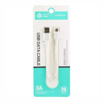 کابل شارژ کوتاه میکرو یو اس بی Sunu Micro USB Cable 25cm