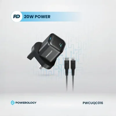 آداپتور شارژ 20 وات پاورولوژی Powerology Ultra-Compact GaN Charger PWCUQC016 4