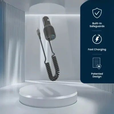 شارژرفندکی 100 وات با کابل پاورولوژی Powerology Car Charger 100W PCCSR016 4