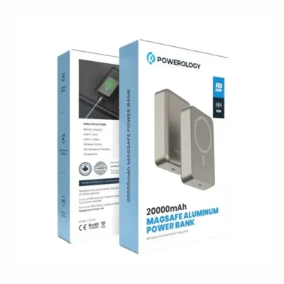 پاوربانک مگ سیف 20000 پاورولوژی Powerology Magsafe Aluminum Power Bank PPBCHA33 10