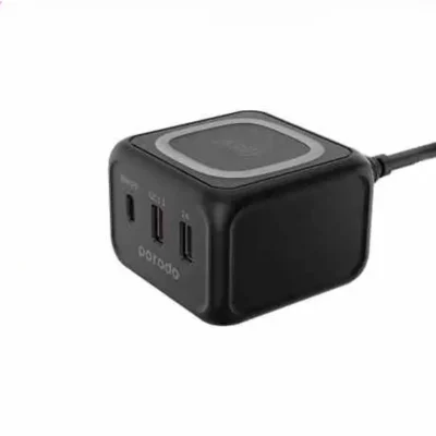 شارژر وایرلس رومیزی 3 پورت 30 وات پرودو Porodo Triple Ports Fast Wireless Charger FWCH005