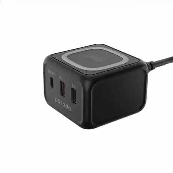 شارژر وایرلس رومیزی 3 پورت 30 وات پرودو Porodo Triple Ports Fast Wireless Charger FWCH005