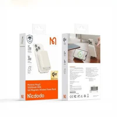 پاوربانک وایرلس مگ سیف 30وات 10000 مک دودو Mcdodo Qmag qi2 Power Bank MC-781 4