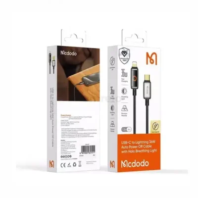 کابل شارژ لایتنینگ به تایپ سی مک دودو Mcdodo CA-667 36W USB-C to Lightning Auto Power Off Cable 2