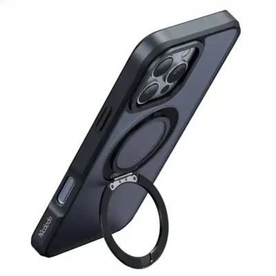 قاب آیفون 16 پرومکس مگسیف دار با پایه مک دودو Mcdodo Iphone 16 pro max Protective Case With Magnetic Structure PC-4933 4