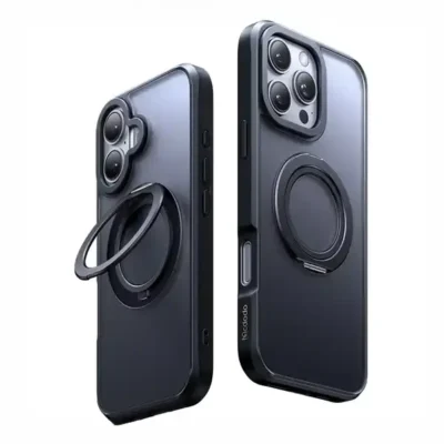 قاب آیفون 16 پرومکس مگسیف دار با پایه مک دودو Mcdodo Iphone 16 pro max Protective Case With Magnetic Structure PC-4933 6
