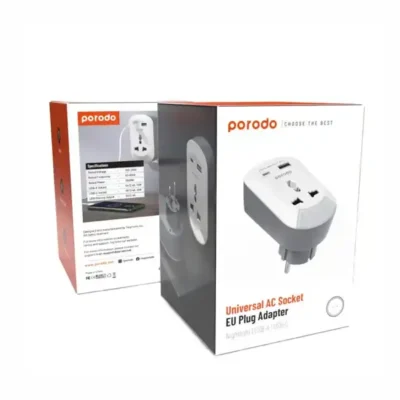 مبدل برق و شارژر پرودو Porodo Universal AC Socket EU Plug Adapter​ PD-MSACEU 4