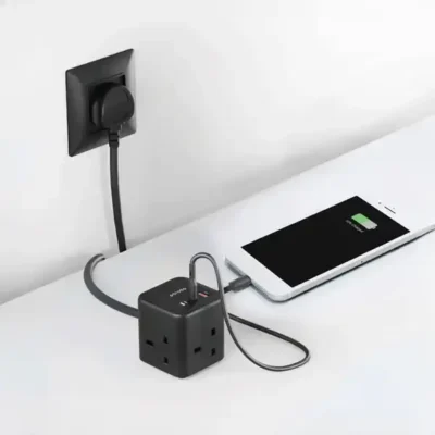 شارژر چند پورت مکعب پرودو Multi-Port GaN Power Cube Charger PD-FWCH017 2