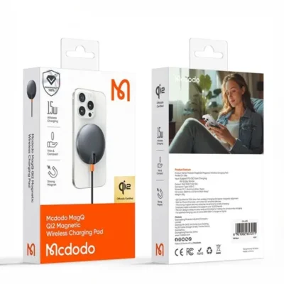 شارژر وایرلس مگنتی مک دودو Mcdodo MagQ Qi2 Magnetic Wireless Charging Pad CH-2860 7