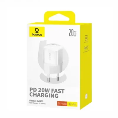 آداپتور شارژ دیواری 20 وات بیسوس Baseus GaN5S 20W Type-C Fast Charger CCAN20E5-S 4