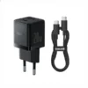 آداپتور شارژ 20 وات دو پورت با کابل بیسوس BASEUS Palm USB+Type-C Dual Port CCZC20UE
