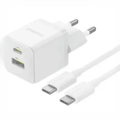 آداپتور شارژ دو پورت 30 وات با کابل Baseus Palm Fast Charger 30W Type-C+USB CCZC30UE 2