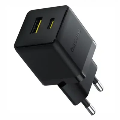 آداپتور شارژ دو پورت 30 وات با کابل Baseus Palm Fast Charger 30W Type-C+USB CCZC30UE 8
