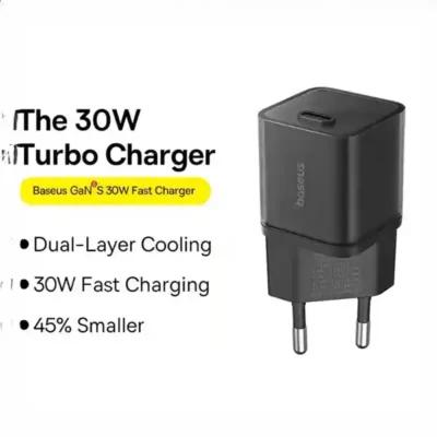 آداپتور دیواری 30 وات بیسوس Baseus GaN5S Fast Charger CCGAN30E5-S 2