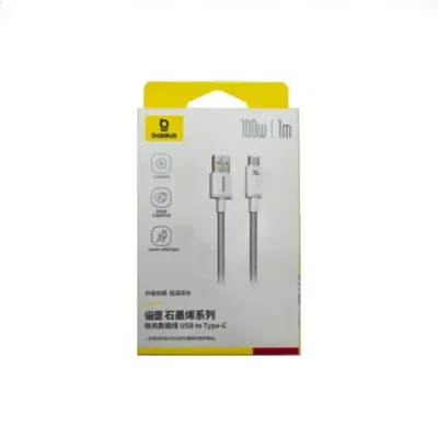 کابل تایپ سی 100 وات 1 متر بیسوس Baseus Graphene Series USB To Type-C Cable CB000107