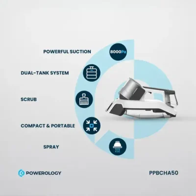 جارو شارژی قابل حمل پاورولوژی Powerology Cordless Spot Cleaner PPBCHA50 4