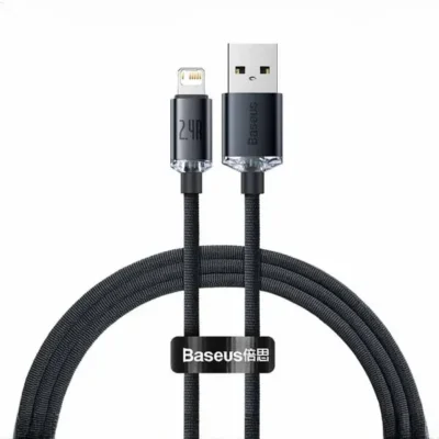کابل شارژ USB به Lightning بیسوس 1.2متر Baseus Crystal Shine CAJY000001