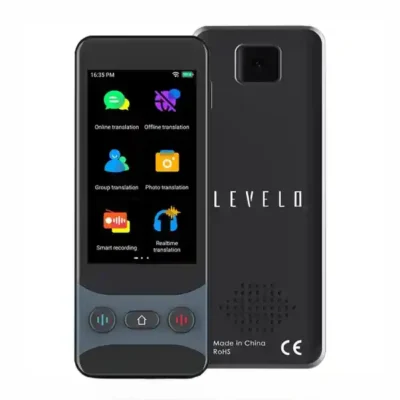 دستگاه مترجم صوتی همراه آنلاین لولو Levelo FluentLink Offline & Online Voice Translator LVLFLVTGY
