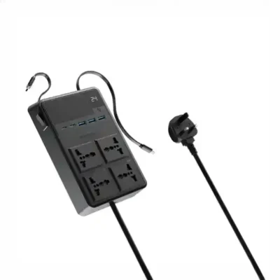 چندراهی برق 2500 وات به همراه کابل جمع شونده پاورولوژی Powerology Power Strip PWCUQC029 2