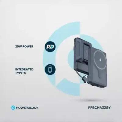 پاوربانک وایرلس و هولدر دریچه کولری پاورولوژی Powerology 5000mAh Air-Vnet Power Bank PPBCHA32 11