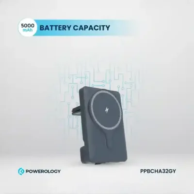 پاوربانک وایرلس و هولدر دریچه کولری پاورولوژی Powerology 5000mAh Air-Vnet Power Bank PPBCHA32 9