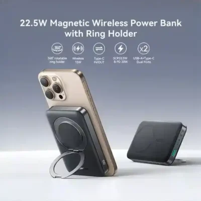 پاوربانک وایرلس مگنتی 10000 جویروم Joyroom 22.5W Magnetic Wireless Power Bank JR-PBM12 2