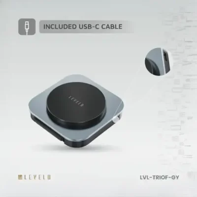 شارژر بیسیم 3 کاره لولو Levelo TrioFlow 3 In 1 Wireless Charger 6