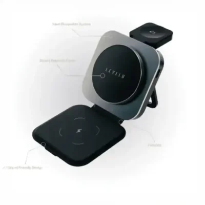 شارژر بیسیم 3 کاره لولو Levelo TrioFlow 3 In 1 Wireless Charger 8