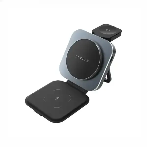 شارژر بیسیم 3 کاره لولو Levelo TrioFlow 3 In 1 Wireless Charger