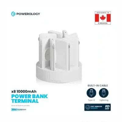 پاوراستیشن 8 در 1 پاورولوژی Powerology 10000mAh Power Bank Terminal PPBCHA2681BK 6