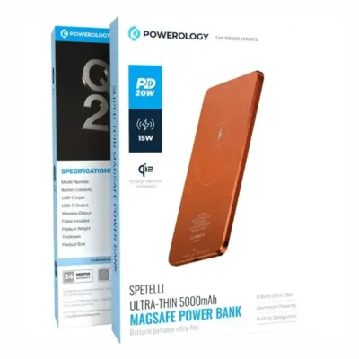 پاوربانک وایرلس 5000 پاورولوژی Powerology Ultra-Thin Magsafe Power Bank PPBCHA63 11