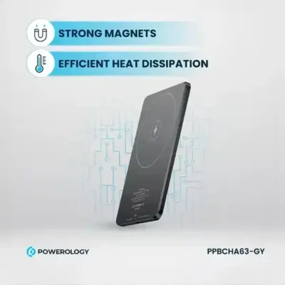 پاوربانک وایرلس 5000 پاورولوژی Powerology Ultra-Thin Magsafe Power Bank PPBCHA63 4