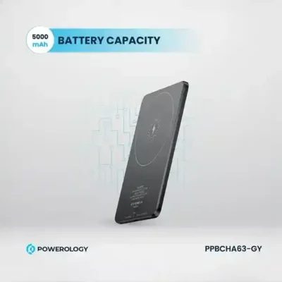 پاوربانک وایرلس 5000 پاورولوژی Powerology Ultra-Thin Magsafe Power Bank PPBCHA63 7
