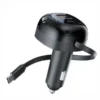 شارژر فندکی 47 وات همراه با کابل تایپ سی پرودو Porodo Dual Port Car Charger PD-FWCH030