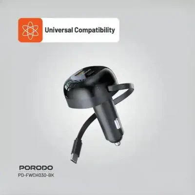 شارژر فندکی 47 وات همراه با کابل تایپ سی پرودو Porodo Dual Port Car Charger PD-FWCH030 8