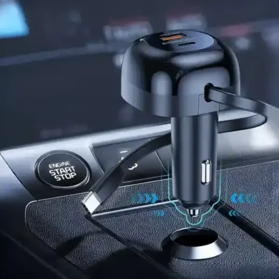 شارژر فندکی 47 وات همراه با کابل تایپ سی پرودو Porodo Dual Port Car Charger PD-FWCH030 9