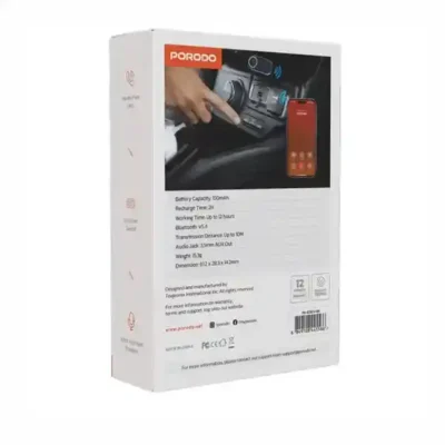 گیرنده صوتی بلوتوثی خودرو پرودو Porodo Wired To Wireless BT Audio transmitter PD-BTRCV 4