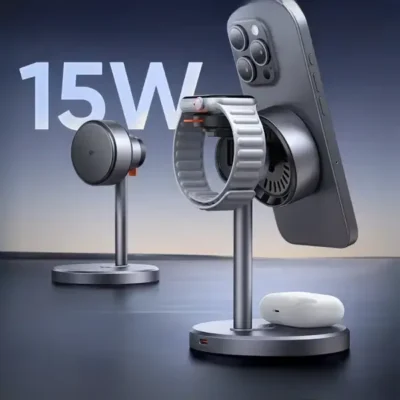 شارژر وایرلس سه کاره مک دودو Mcdodo MagQ Qi2 Magnetic Wireless Charging Station CH-2463 3