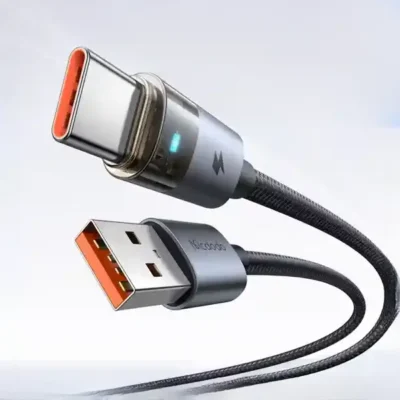 کابل شارژ تایپ سی 1.2 متری مک دودو Mcdodo 6A Ttransparent Cable CA-6890 2